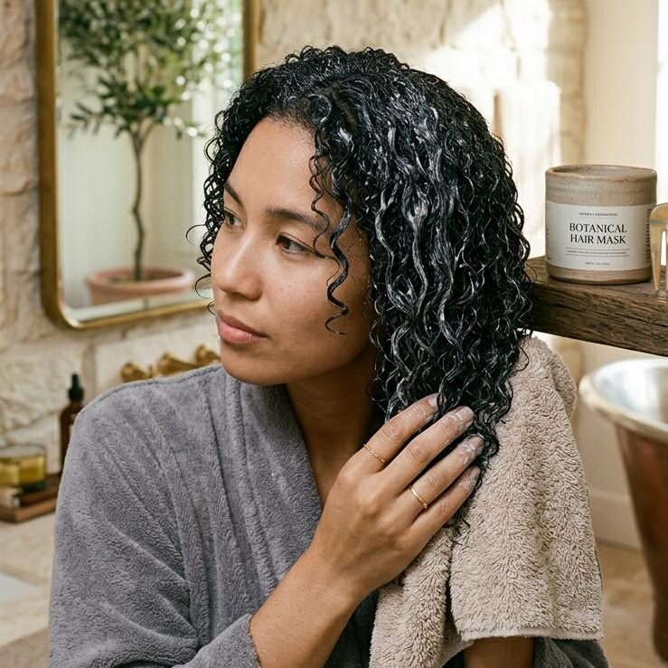 How to deep condition curly hair