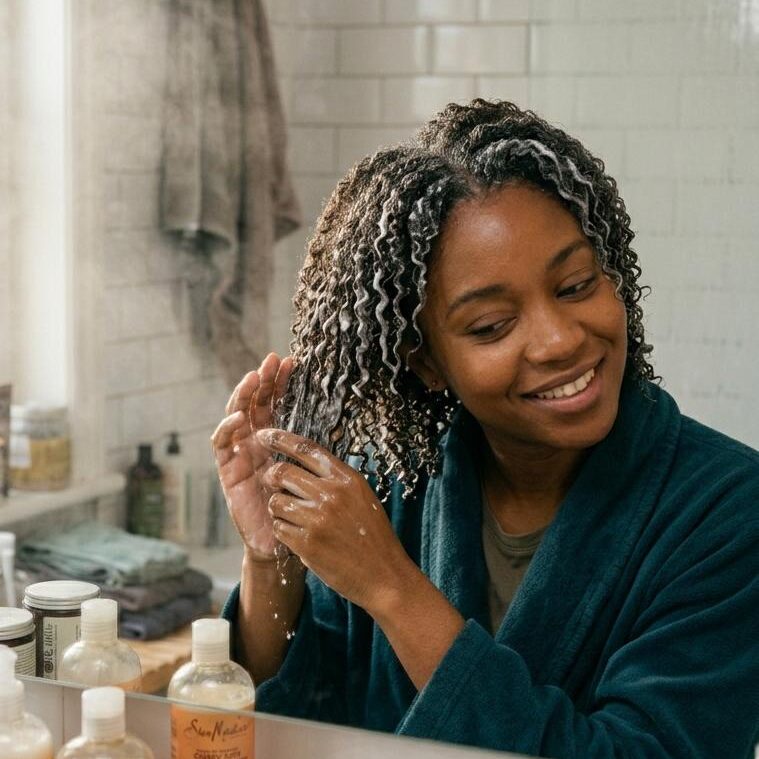 How to deep condition curly hair