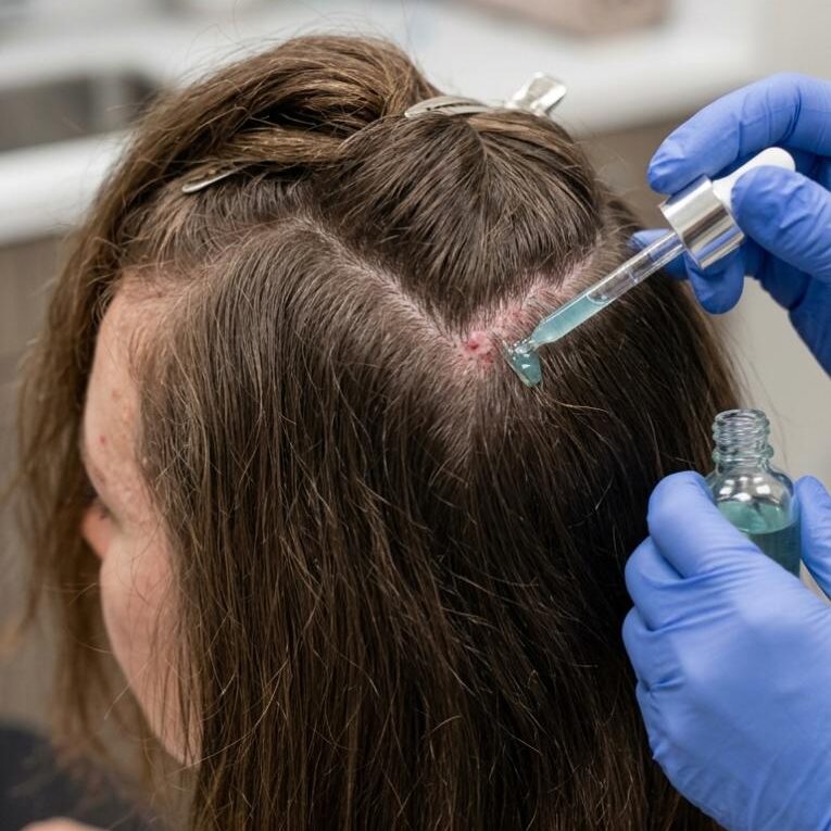 Scalp acne treatment at home