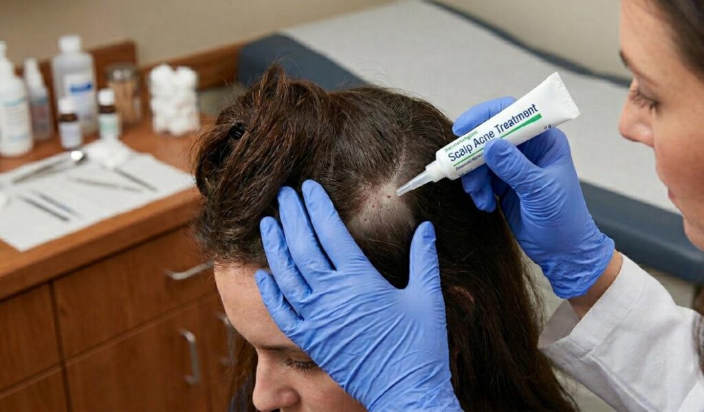 Scalp acne treatment at home