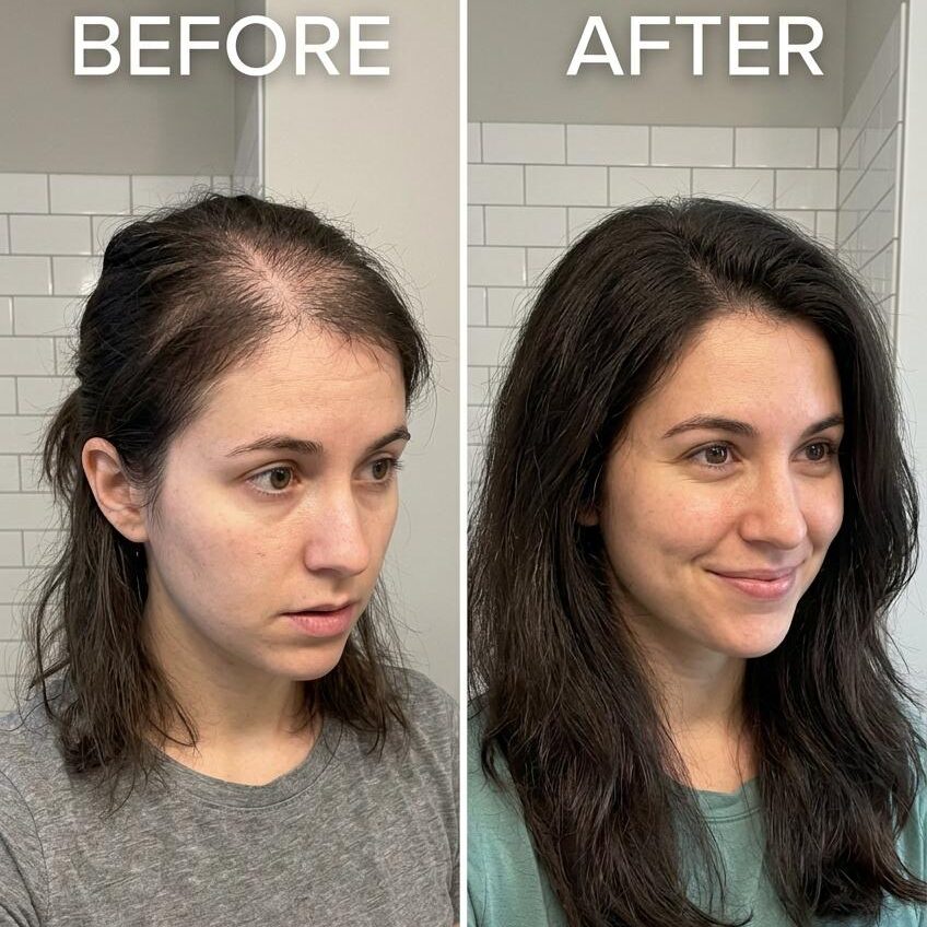 Castor oil for hair loss before and after