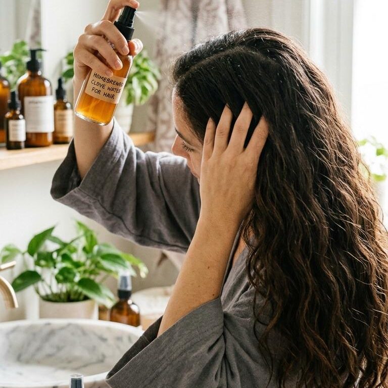 How to store clove water for hair