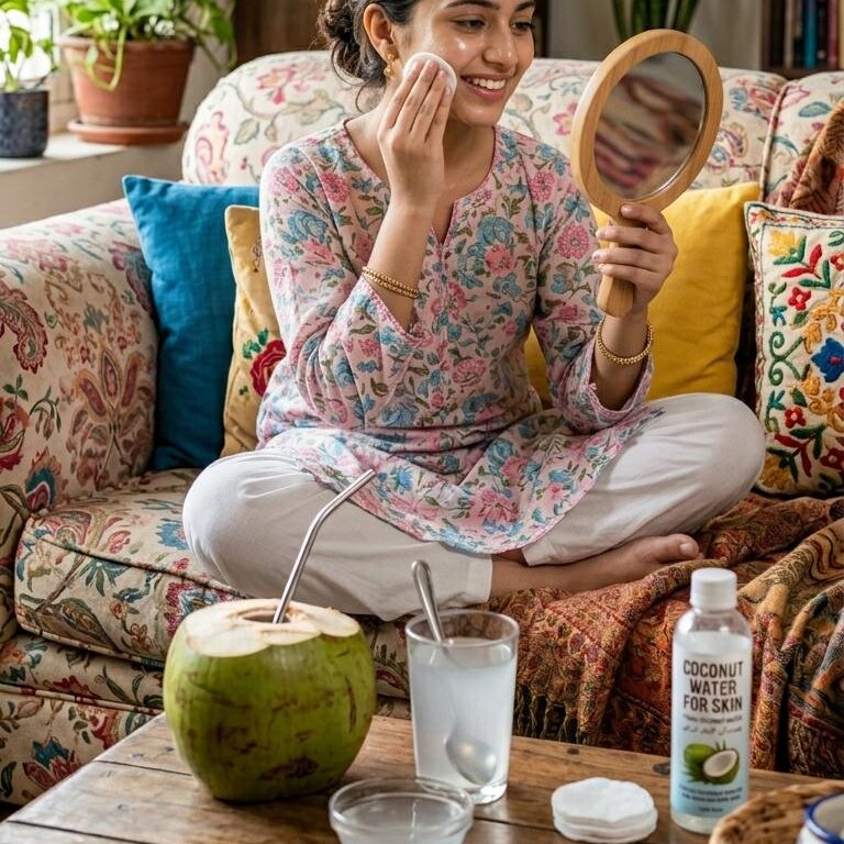 How to use coconut water for skin whitening