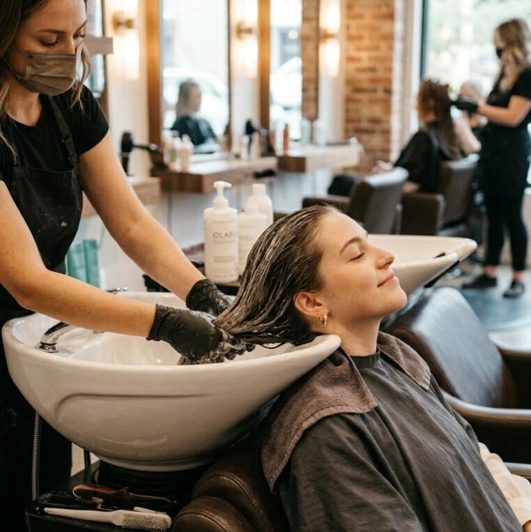 Salon treatment for dry hair