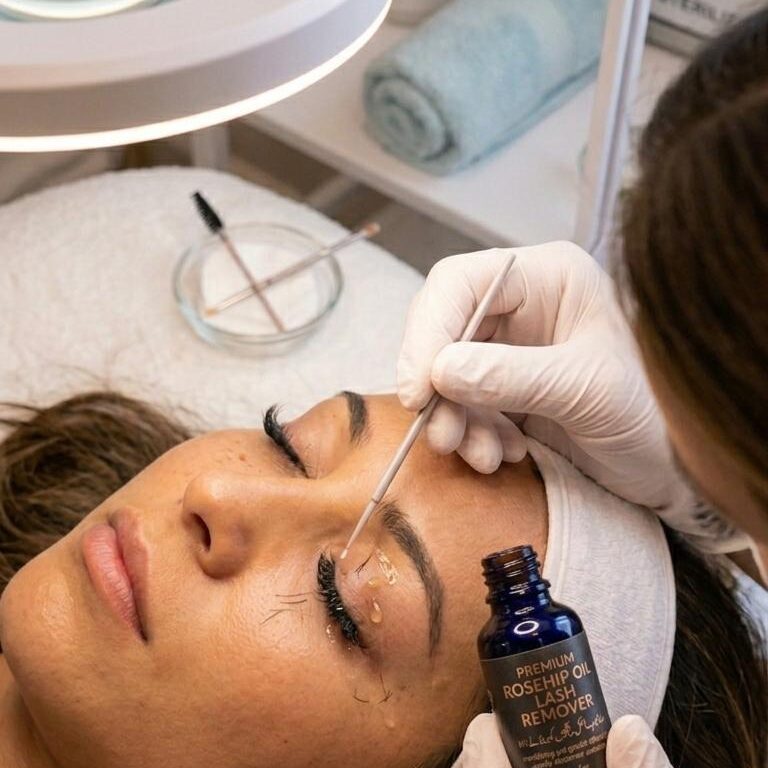 Can rosehip oil remove eyelash extensions?