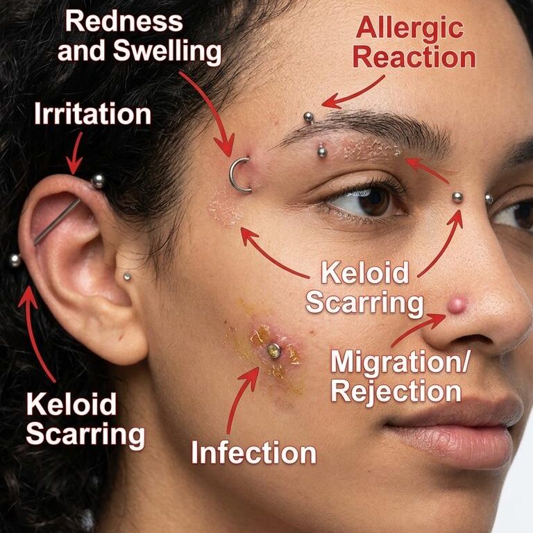 Face piercing side effects