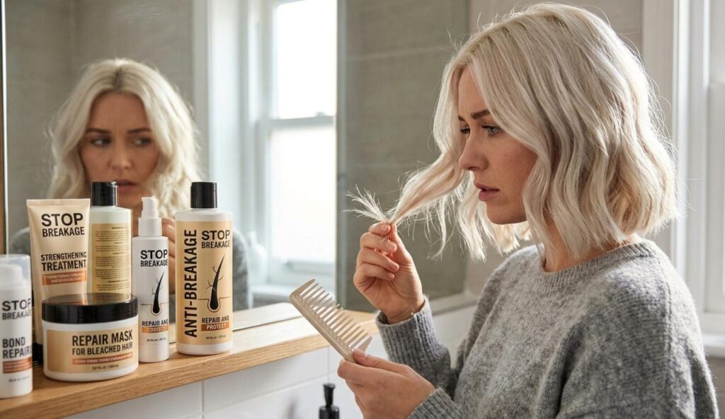 How to stop hair breakage after bleaching 
