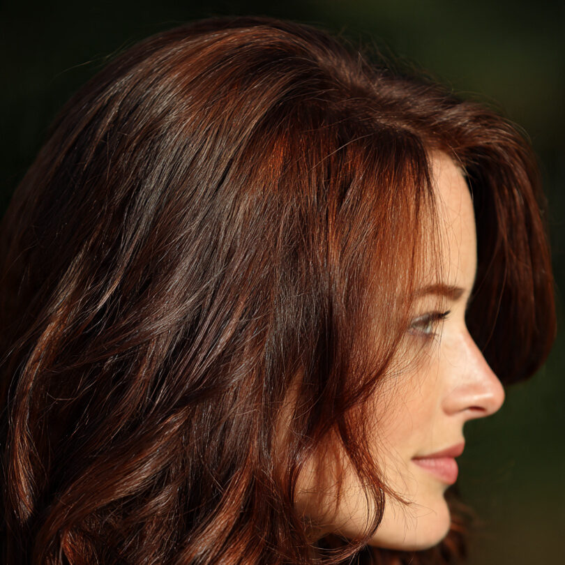 Before and after henna hair dye 