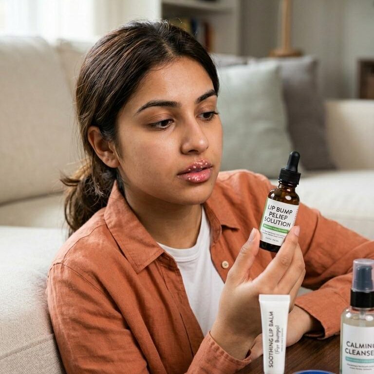 What are white bumps on lips?