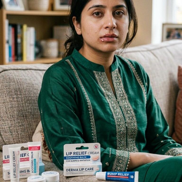 What are white bumps on lips?