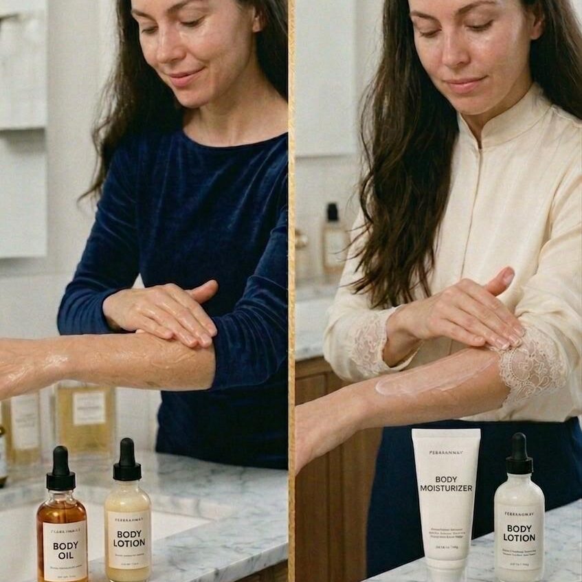 Benefits of body oil vs. lotion