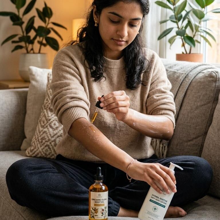 Body oil vs. lotion for dry skin