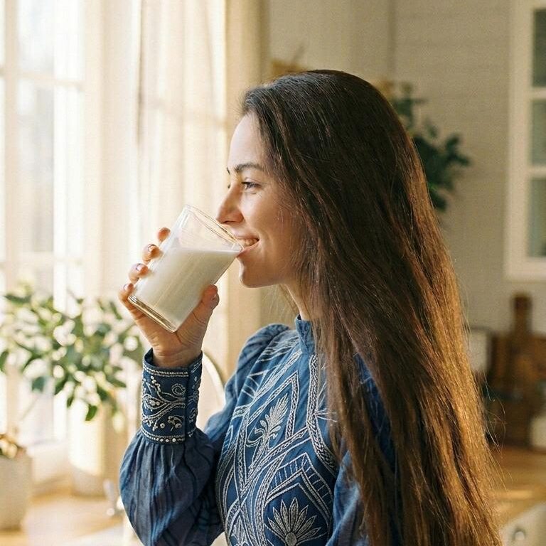 Best time to drink milk for hair growth.