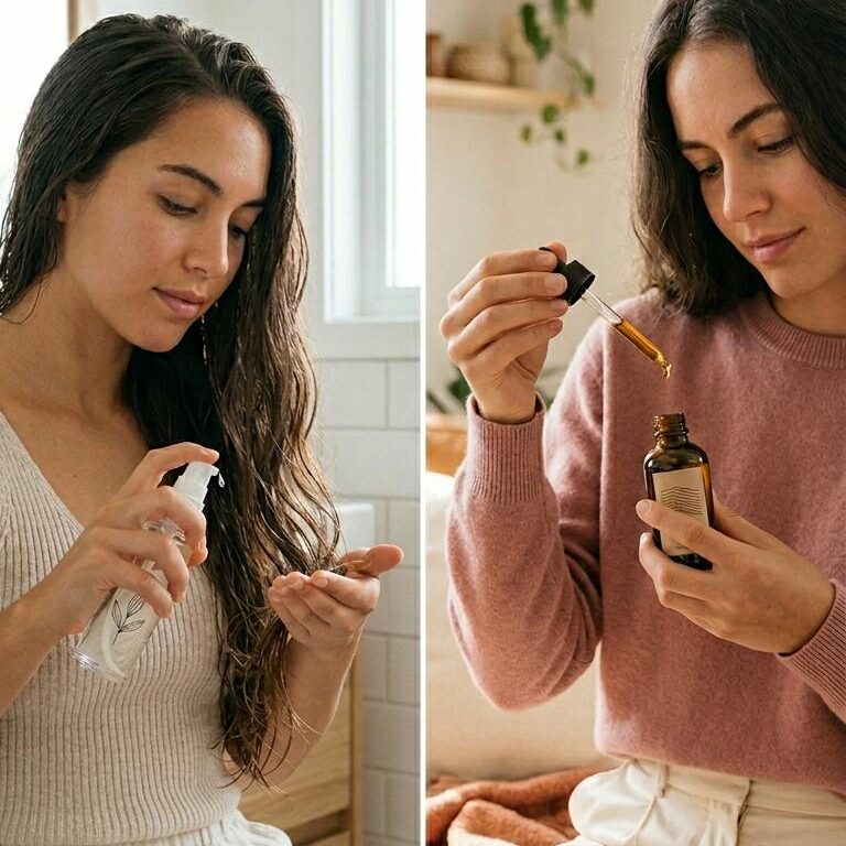 Hair serum vs. hair oil