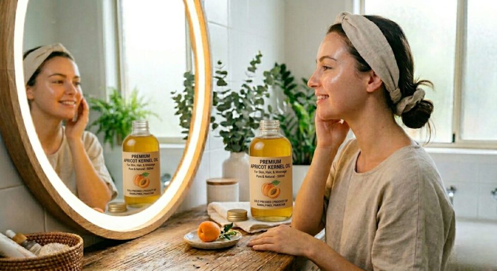 Apricot oil for skin lightening 
