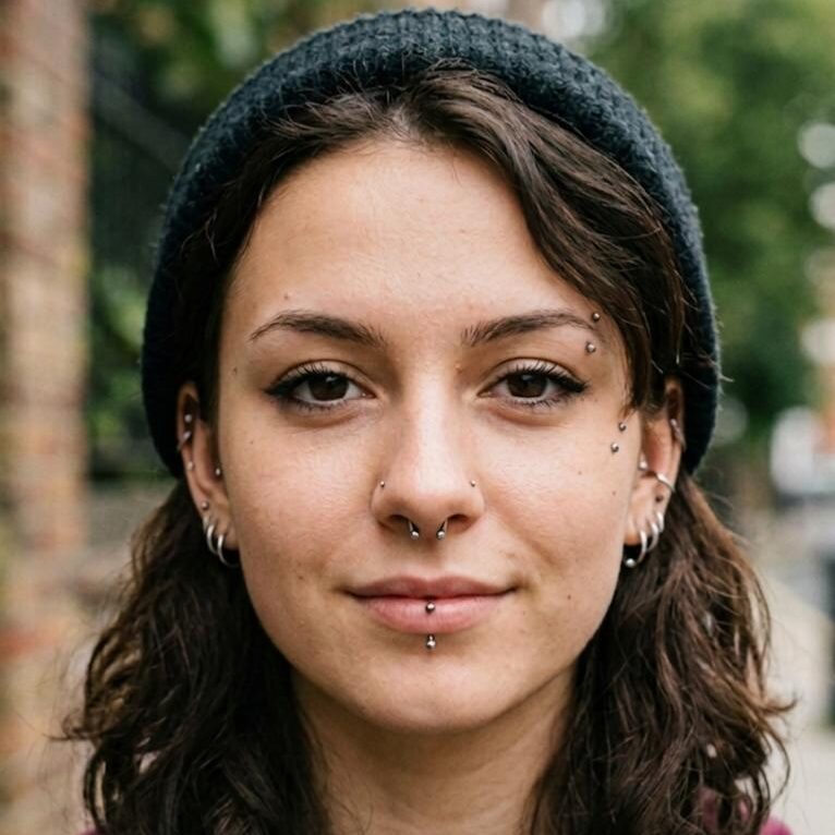 Face piercing name