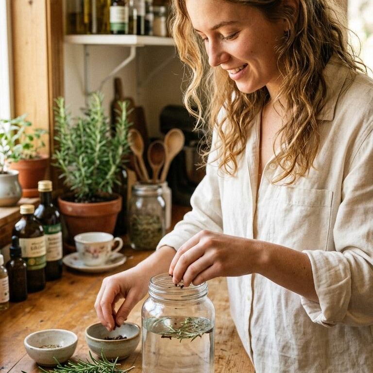 Rosemary and clove water for hair growth recipe.