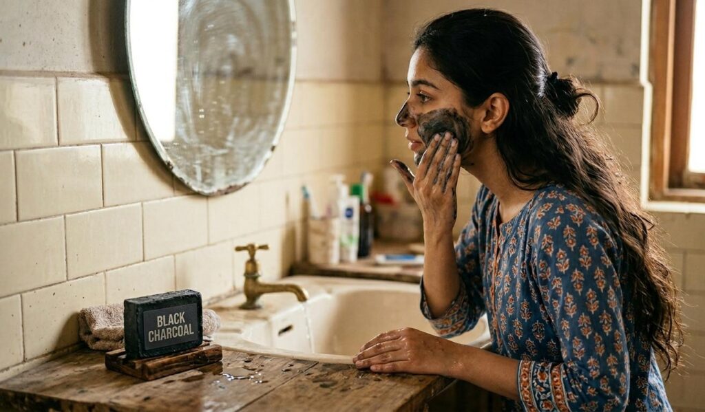 Black charcoal soap benefits