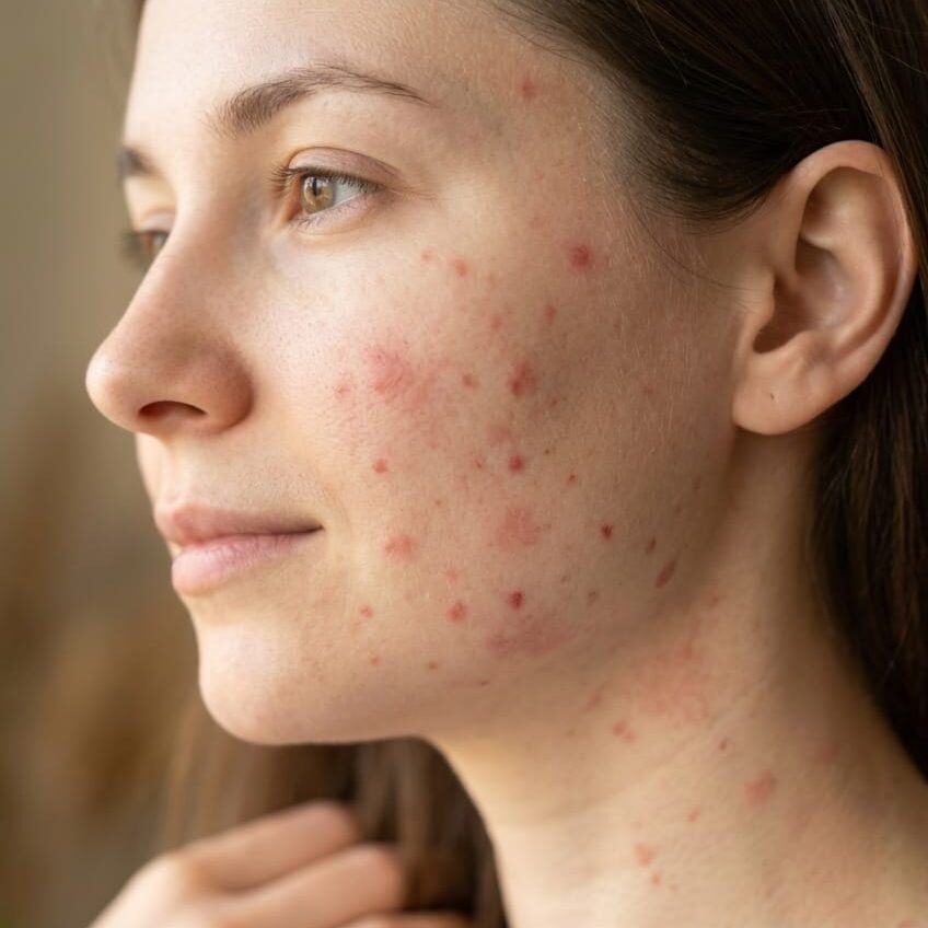 Red spot on skin, not itchy