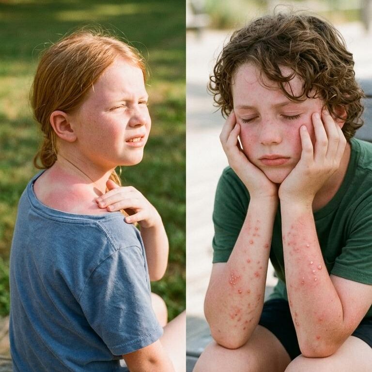 Sunburn vs. sun poisoning