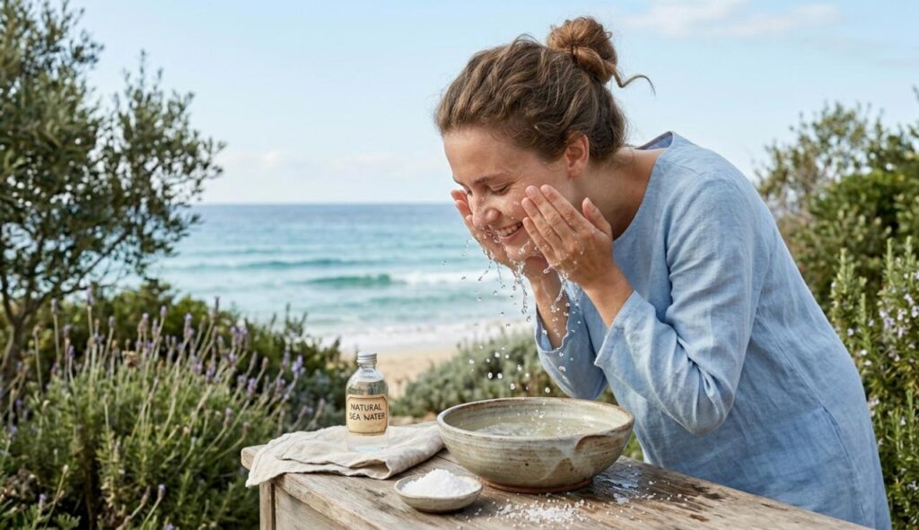 Is washing your face with salt water good?